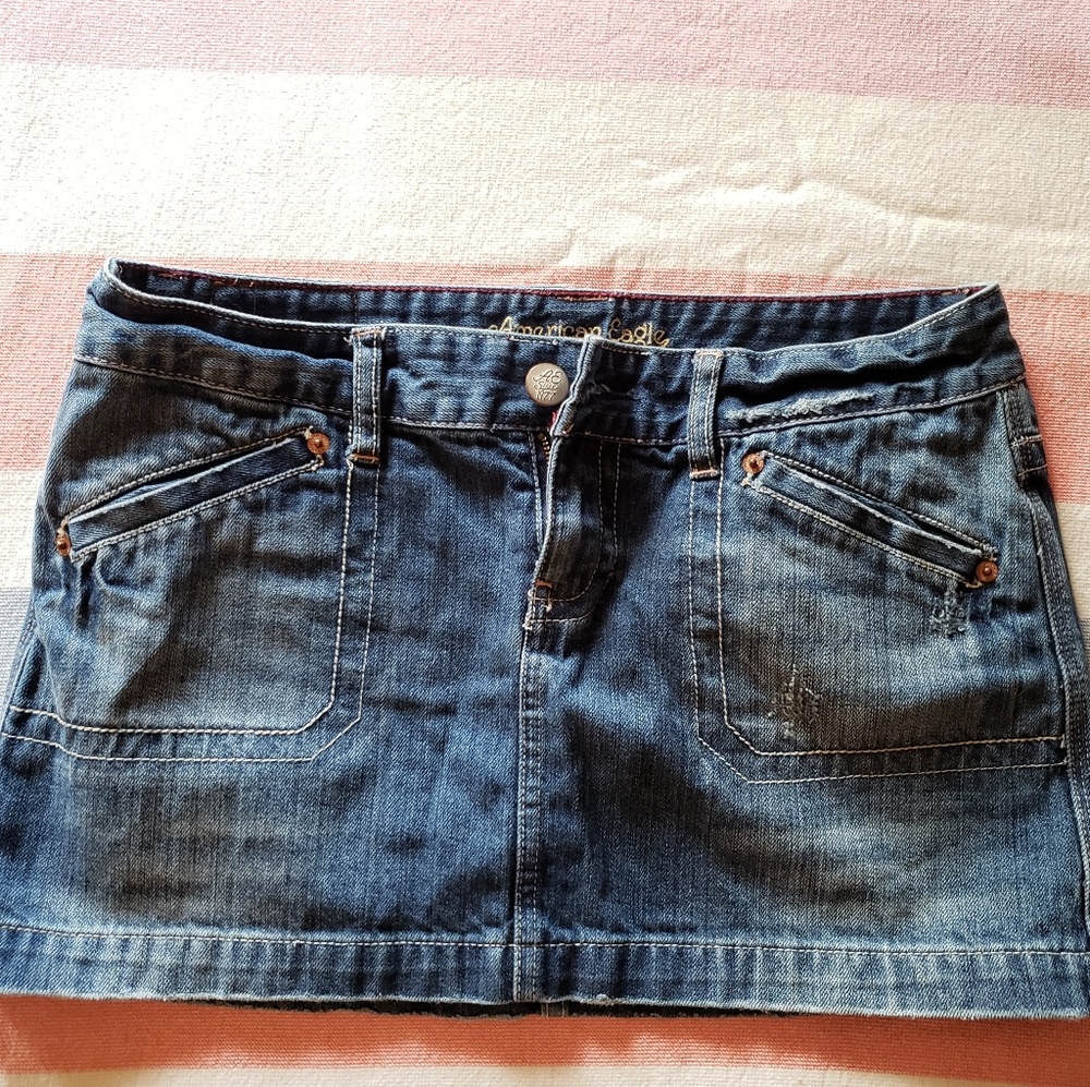 American Eagle Mini Jean Skirt Size 8